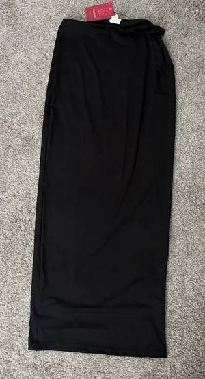 Elegant Black Maxi Skirt Womens Size Medium Long Skirt Verdusa NEW thumbnail 1