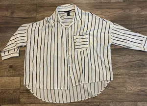 Forever 21 Striped Button Up Shirt thumbnail 1