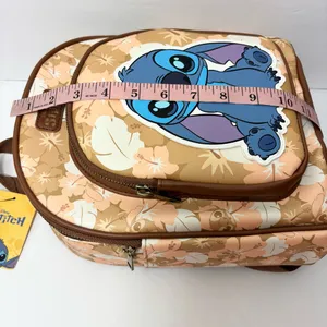 Disney Stitch Floral Backpack Brown,Tan, Fall Halloween New‎ thumbnail 8