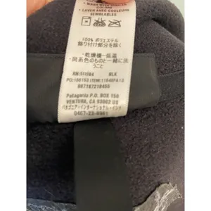 Patagonia‎ S Black Women's Micro Synchilla Logo Jacket Gorpcore thumbnail 6
