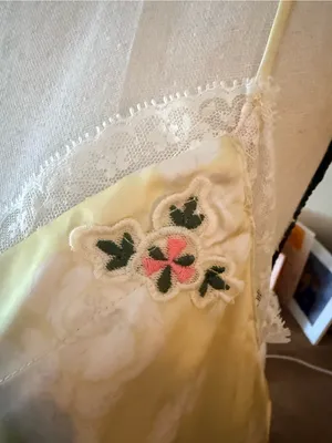 Free People Intimately Pale Yellow Lace-Trim Cami thumbnail 5
