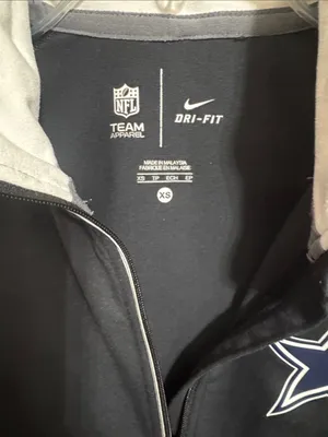 Dallas Cowboys Nike NFL TEAM APPAREL Black Long-Sleeve Dri-FIT Quarter-Zip Top thumbnail 9
