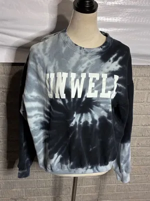 Barstool Sports Call Her Daddy Unwell Tie Dye Sweatshirt Colortone Black Grey M thumbnail 1
