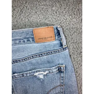 American Eagle Girlfriend Jeans Women 8 Short High Rise‎ Distressed Thrashed thumbnail 15