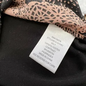 Black Rainn‎ Long Tunic Blouse Henley Peach Black Shirt Size Medium M Top thumbnail 5