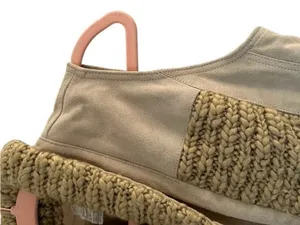 Free People Y2K Cow Leather Suede Wool Vest Small Boho Western Cowgirl thumbnail 6