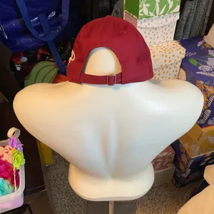 Burgundy Distrussed cap Red thumbnail 3