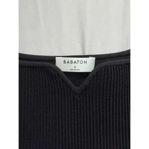 Aritzia Babaton Sculpt Knit Notch Tank Black thumbnail 6