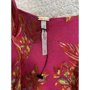Free People Hot Tropics Jumpsuit Pink Orange Size 2 thumbnail 10
