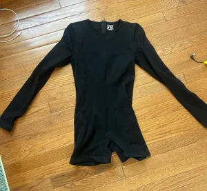 Black Athletic Romper Amazon thumbnail 1