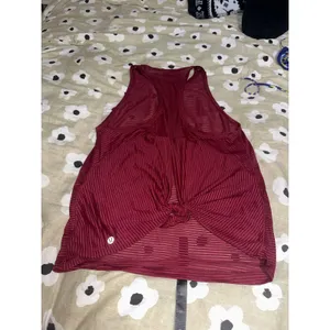 Lululemon red lightweight tank top thumbnail 4