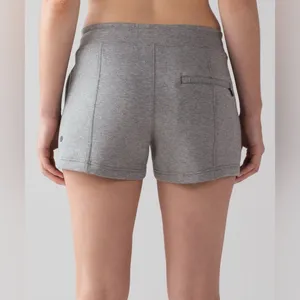 Lululemon NTS Short (3") Heathered Medium‎ Grey / Black Size 2 thumbnail 3