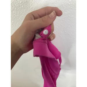 Lululemon Flow Y Bra Pink Nulu Yoga Sports Bra Size 6 W2CT1S thumbnail 4