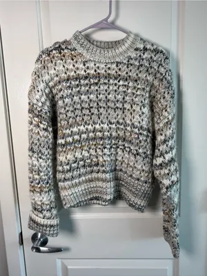 Madewell Chunky Marled Wool Alpaca Sweater Size Small thumbnail 2