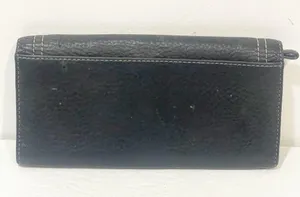COACH Vintage Chelsea Black Pebbled Leather Bifold Wallet Clutch thumbnail 5