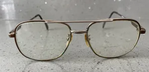 Vintage Rembrand Bronze 145 Eyeglasses Frames ONLY Japan Aviator Oversized thumbnail 1
