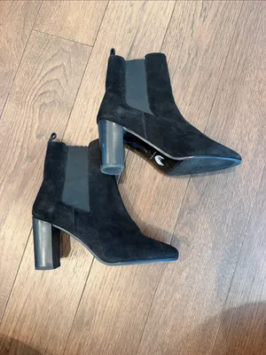 Antonio de Falia Debora Black Boots Size 39 - C36-216 thumbnail 3