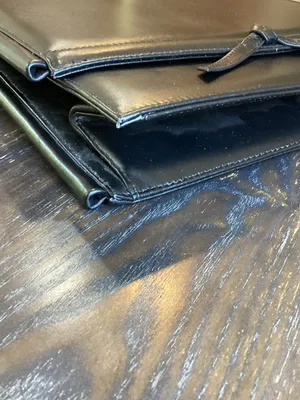 Camrose & Kross black Jaqueline Kennedy reproduction 1960s style handbag thumbnail 6