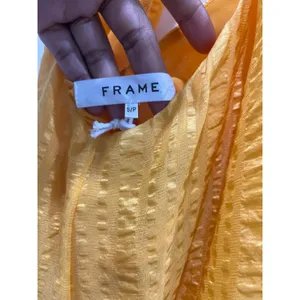 NWT FRAME 100% Silk Draped Crinkle Halter Neck Top Sz S thumbnail 4