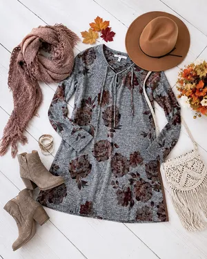 Maurices Floral Sweater Dress thumbnail 2