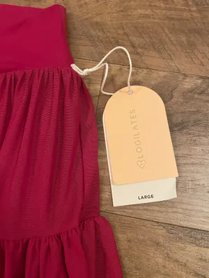 NWT! Blogilates Target X Popflex Viral Taylor Swift Ballerina Skort Burgundy Size Large thumbnail 5