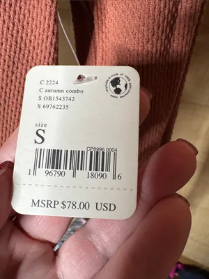 NWT Free People We The Free Mikah Layering Cuff Thermal Top Autumn Combo Small thumbnail 10