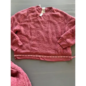 Victorias Secret Cozy Jogger Lounge Set Pink Size Medium Pink Fleece New thumbnail 7