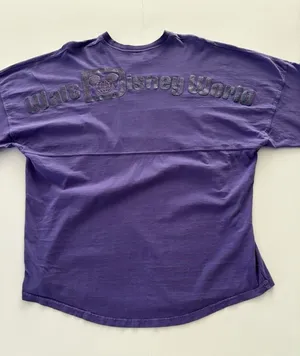 Walt Disney World Purple Potion Glitter Spirit Jersey Size Medium Oversize thumbnail 1