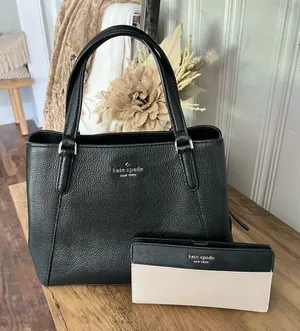 Kate Spade Medium Triple Compartment Satchel Jackson Black With Wallet thumbnail 1