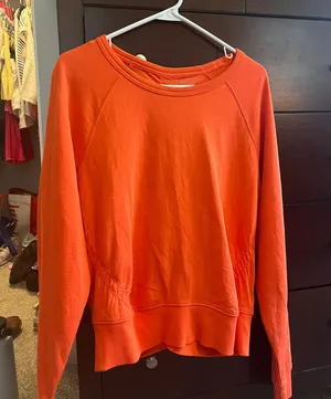 Athleta Women’s Orange Pullover Sweatshirt thumbnail 1