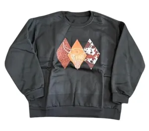 Graphic Western Printed Sweatshirt in Black, Size L​ thumbnail 1