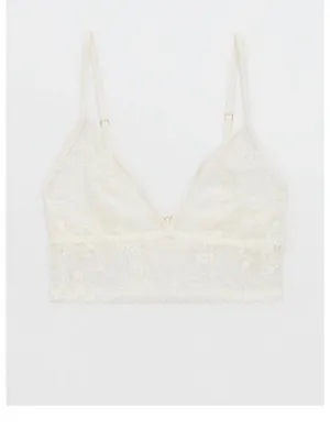 Size M The Aerie Paisley Lace Longline Bralette thumbnail 6