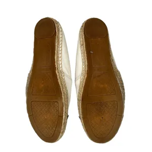 TORY BURCH‎ Colorblock Espadrilles Leather Ivory Black Women’s Size 10 thumbnail 7