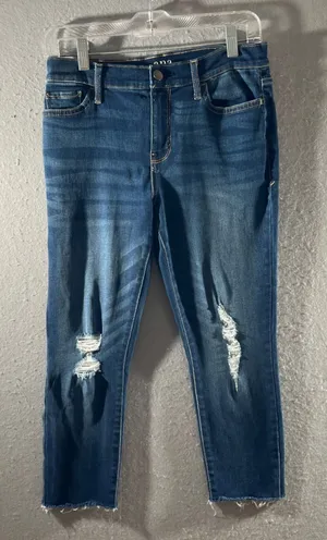 898 | a.n.a‎ High-Rise Distressed Raw Hem Jegging Blue Women 4P thumbnail 1