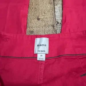 Maeve Anthropologie Pink Linen Blend Wide Leg The Colette Pants Sz 28 Trouser thumbnail 4