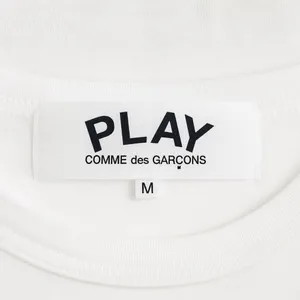 Comme des Garçons PLAY Multi-Heart Graphic Tee White Size M Unisex thumbnail 5