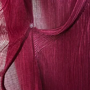 YAS Wrap Dress Womens Medium‎ Wine Maxi Long Sleeve Ribbed V-Neck Slinky Stretch thumbnail 9