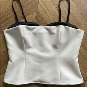 Reformation Melanie Top in Ivory 4 thumbnail 3