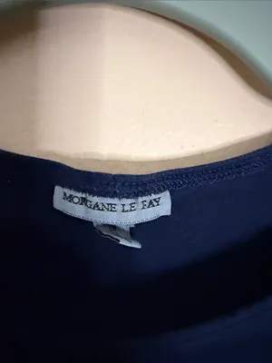 Women's Navy Short-Sleeve Crewneck Tee thumbnail 2