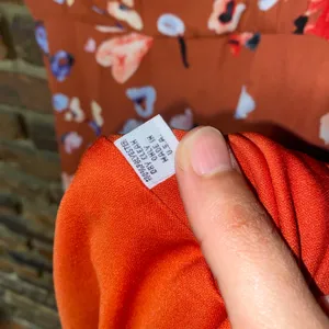 Hutch Burnt Orange Floral Declan Sleeveless Midi Dress Women's Size 8 thumbnail 7