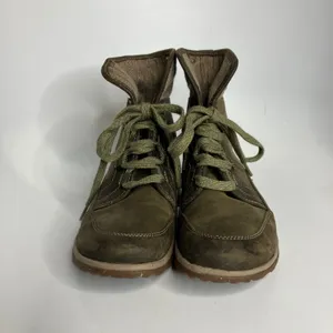 Chacos Barbary Ivy lace up boots‎ with fold over knit collar women's size 7 thumbnail 3
