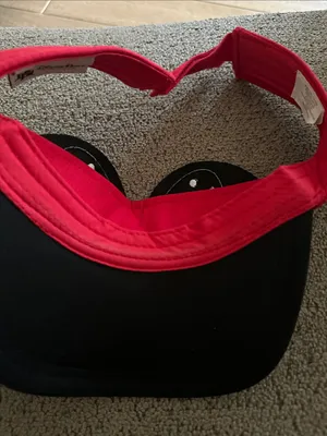 Disney Parks Red Minnie Mouse Logo Visor thumbnail 6
