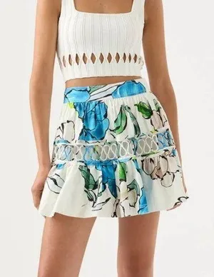 Aje mini skirt White Size 2 thumbnail 1