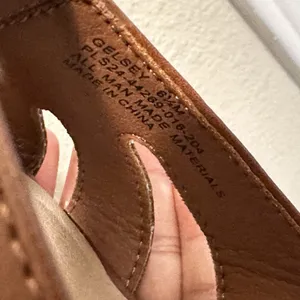Frye and Co. Women's Brown Gelsey Heeled Open Toe Sandals Size 6.5 Vegan Leather thumbnail 10