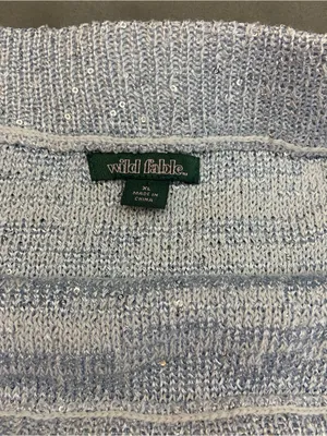 Wild Fable Silver‎ Sparkle Coquette Womens XL Retro 90's Revival Mini Skirt thumbnail 2