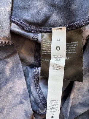 Lululemon Align High Rise 25” Diamond Dye Lunar Rock True Navy DD5R Size 14 NWT thumbnail 6