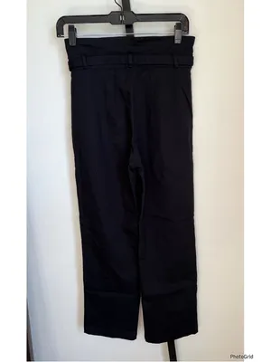 Reformation Black Grommet Belt Pants Size 2 thumbnail 2