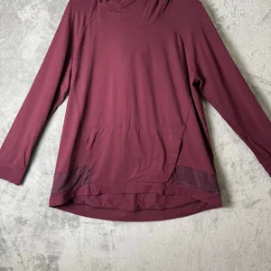 Lululemon Starting Place Hoodie Garnet Red Purple‎ 10 Athleisure Kangaroo Pocket thumbnail 2