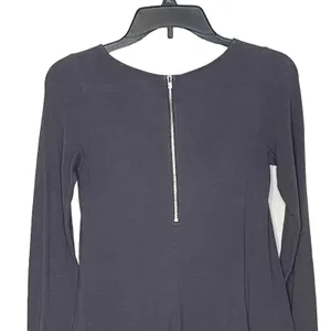 Express Women's T-Shirt Dress Long Sleeve Fit &‎ Flare Stretch Crewneck Gray XS thumbnail 7