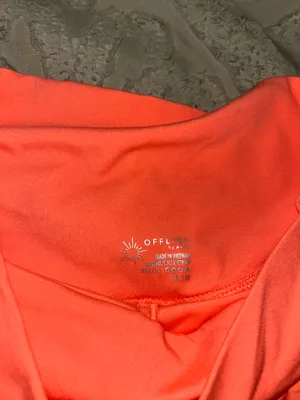 OFFLINE by Aerie Orange Ruffle Shorts Size M thumbnail 2